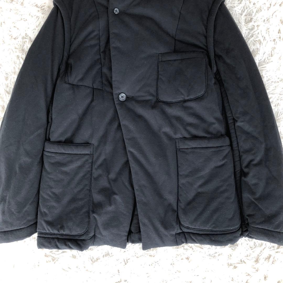 【美品】KOZABURO公三郎スウェットジャケット中綿ブラック黒セミダブル