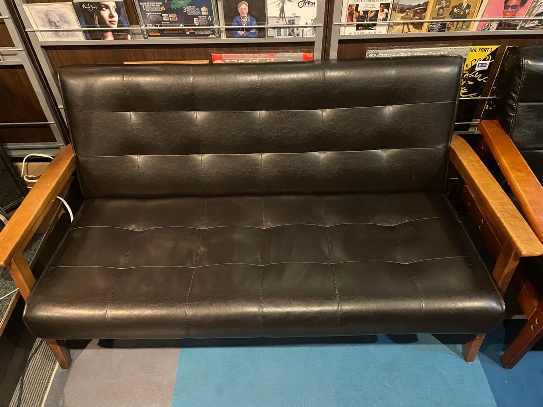 合成皮革 2人掛けソファ（手渡し限定）