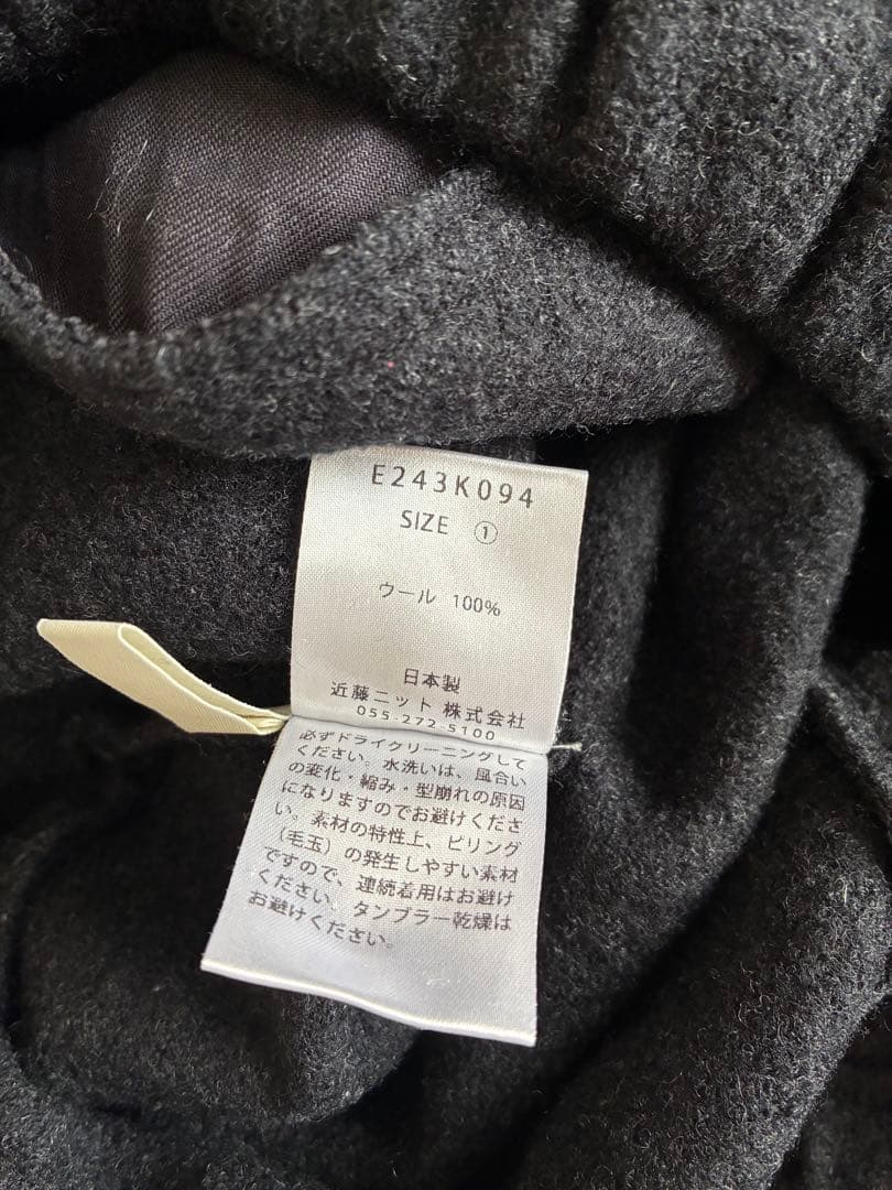 evam eva プレスウールパンツ