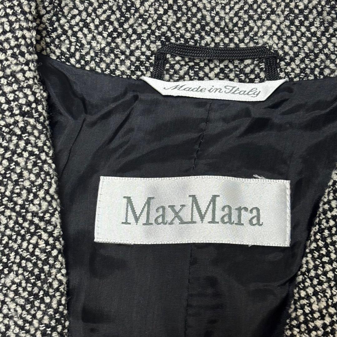 ぷるぷる 　MAX MARA 白タグ ツイード ウール テーラード