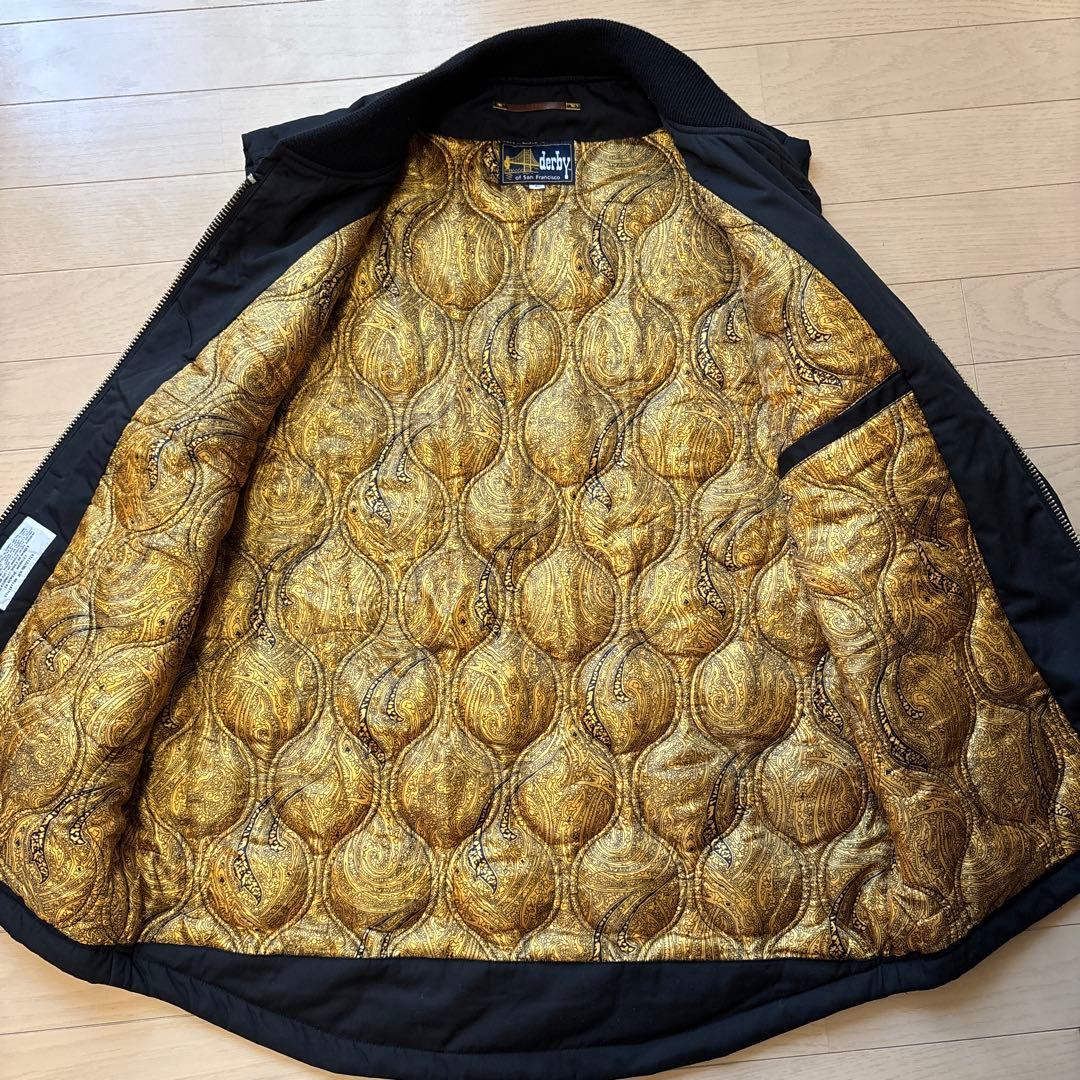 Derby of San Francisco Vest Black×Gold美品