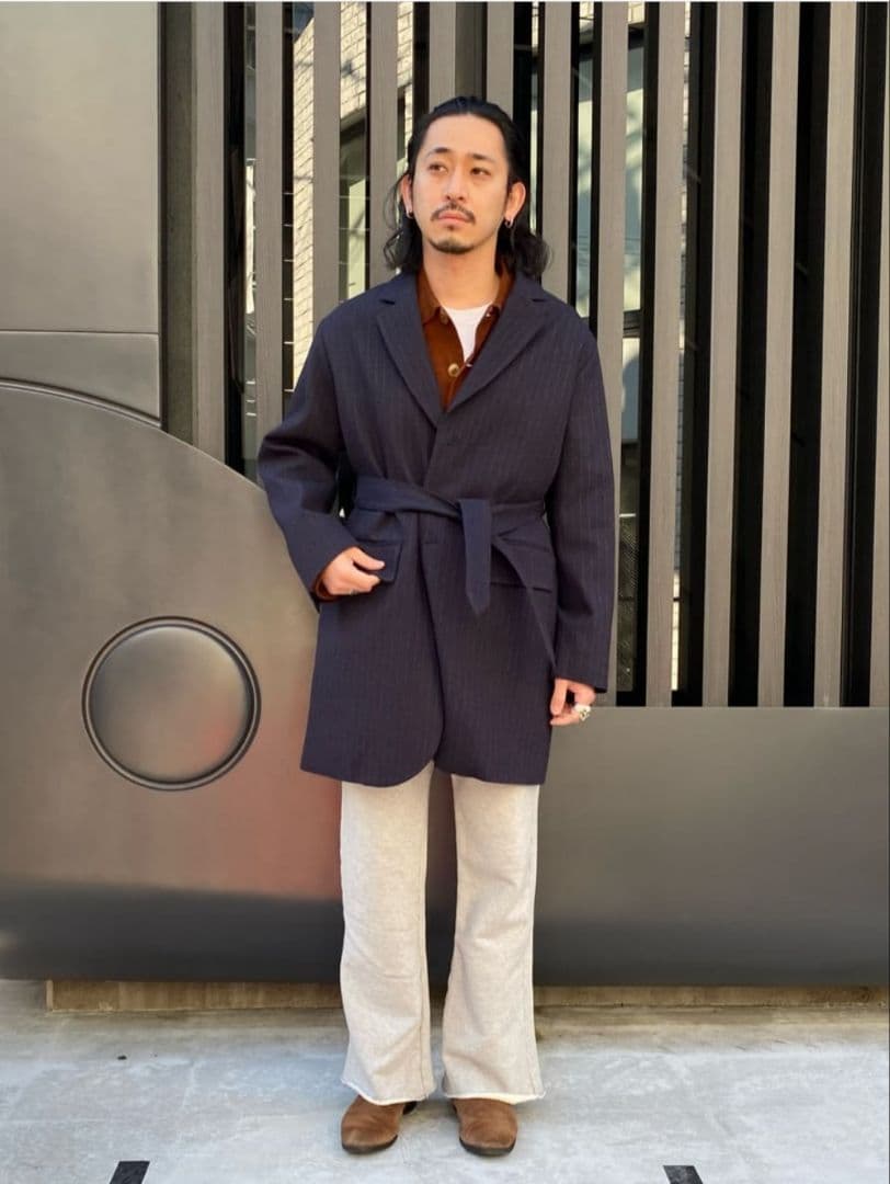 FOLL フォル ヘリテージストライプオーバーサイズジャケット