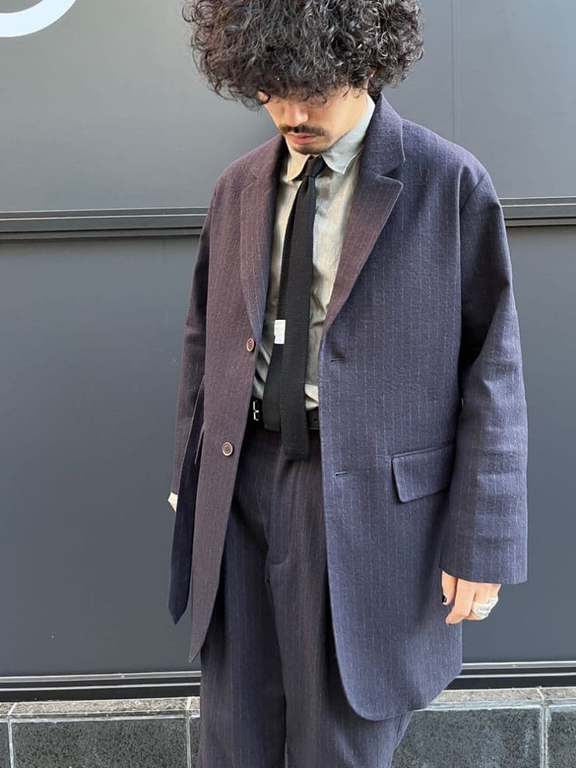 FOLL フォル ヘリテージストライプオーバーサイズジャケット