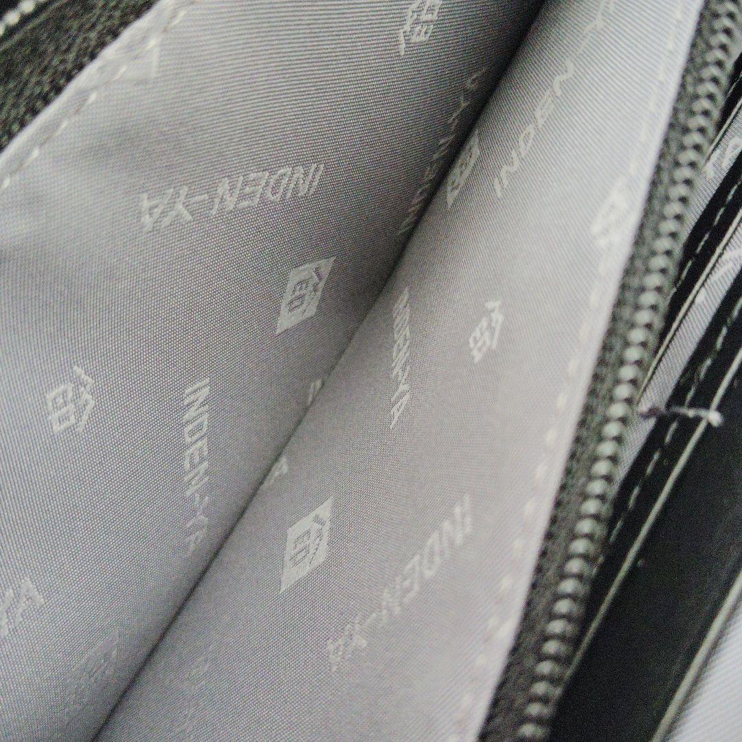 甲州印伝　印傳屋　長財布　雪割草柄　がま口タイプ