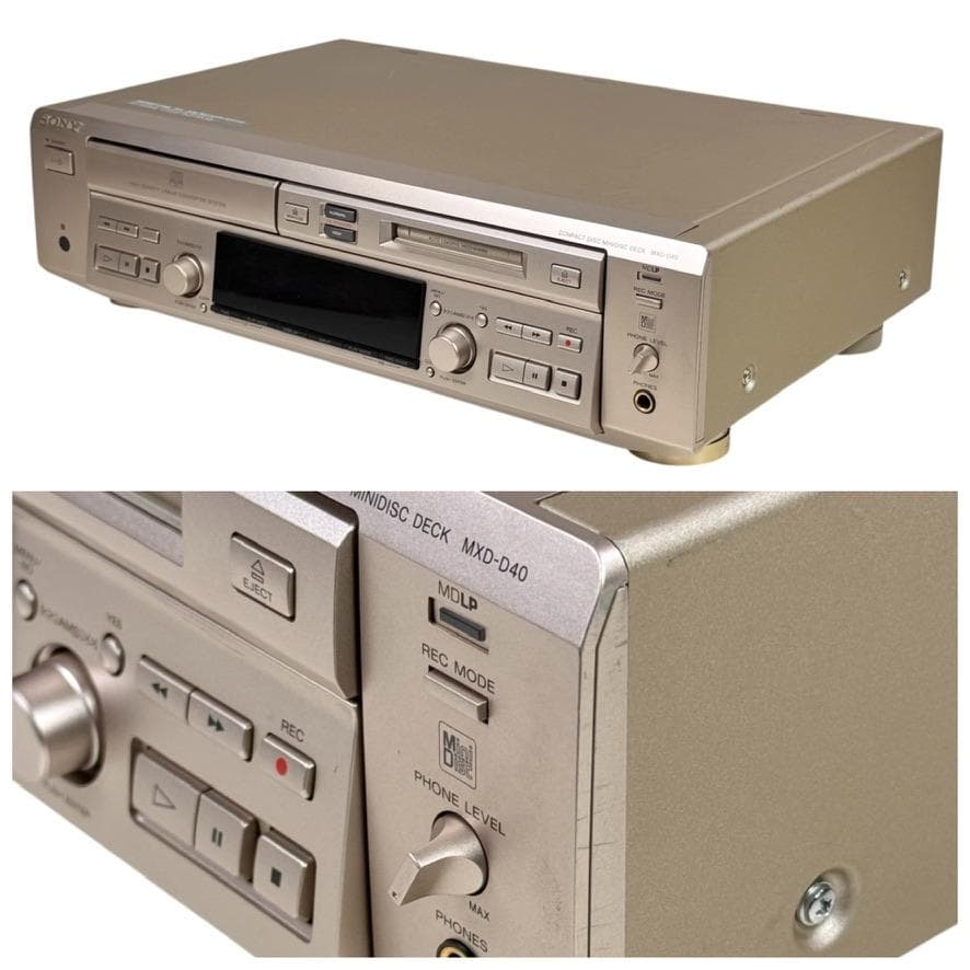 SONY MXD-D40 CDプレーヤー/MDレコーダー 一体型デッキ MDLP
