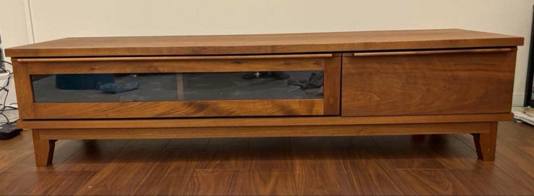 na 大川家具 ウォールナット材 TVボード 横幅153cm