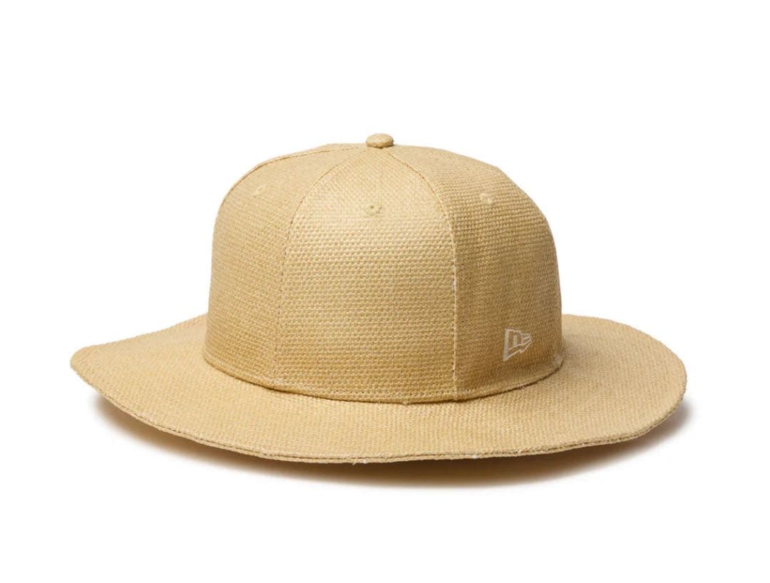 フィッテド ブリムハット メッシュ ペーパーナチュラル 試着のみ