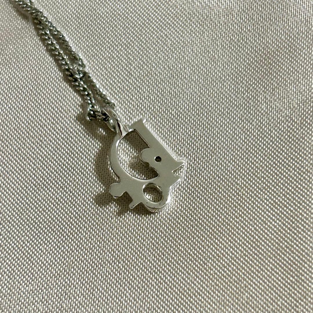 【希少】Dior シルバー ロゴネックレス　CD ロゴ