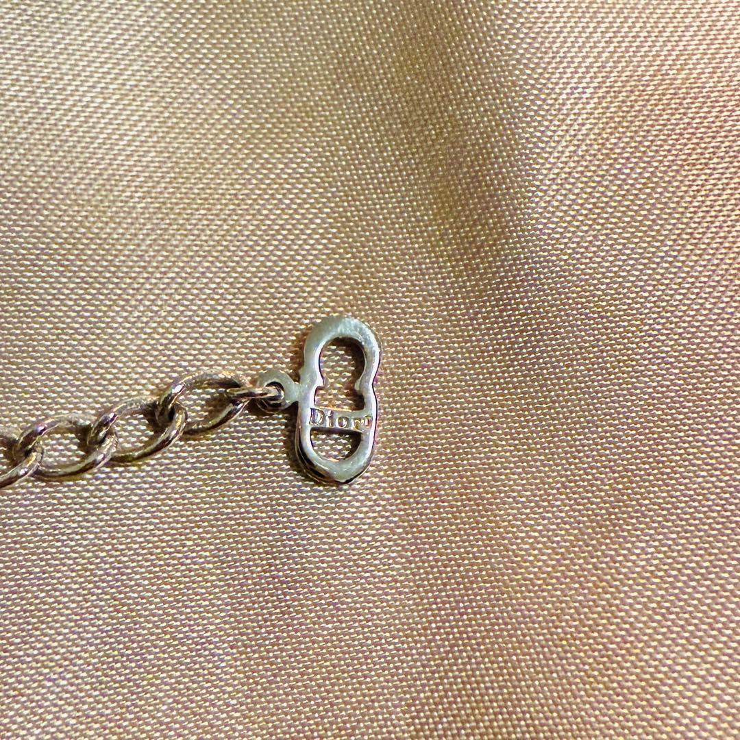 【希少】Dior シルバー ロゴネックレス　CD ロゴ
