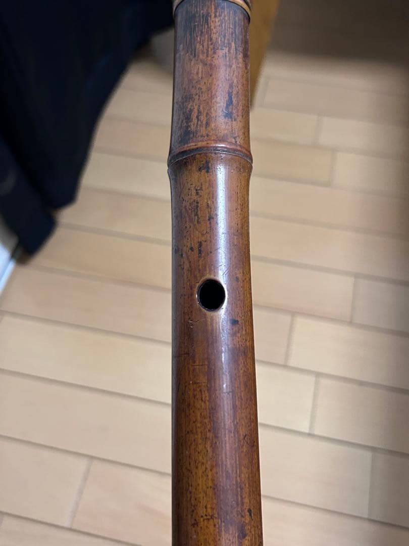 古い尺八　長さ57.5cm 明暗流？　古美術