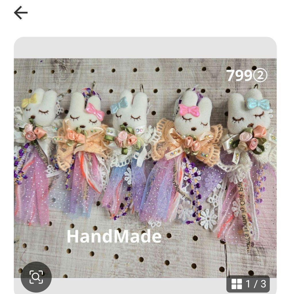 いちごパフェ☆✨ハンドメイドタッセルチャーム約12×4cm AJ