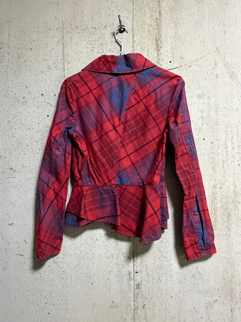 ヴィヴィアンウエストウッド　赤　チェック　ジャケット
