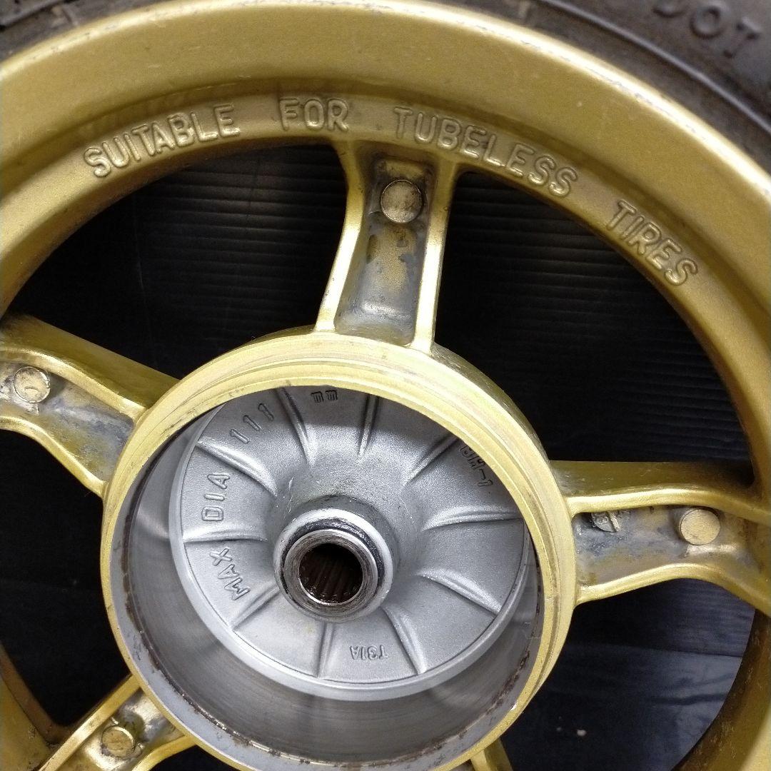 ★10　ヤマハ　JOG ZR SA39J　前後ホイール　キャスト　ゴールド