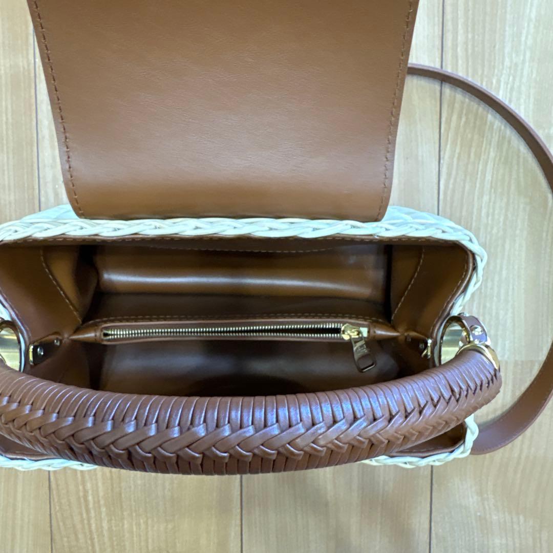 もこ　ルイヴィトン カプシーヌ BB ラタン　カゴバッグ