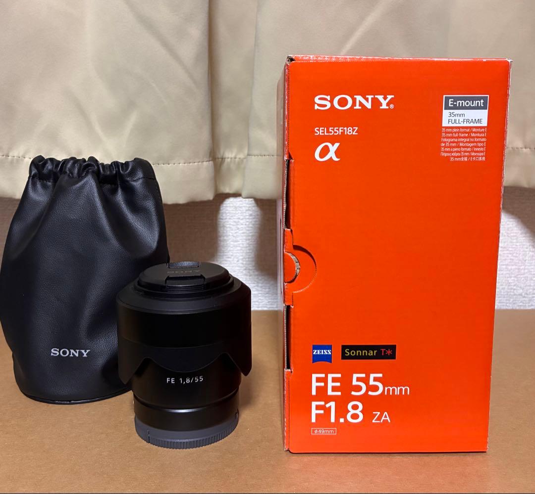 SONY sonnar T＊ FE 55mm F1.8 ZA プロテクター付き