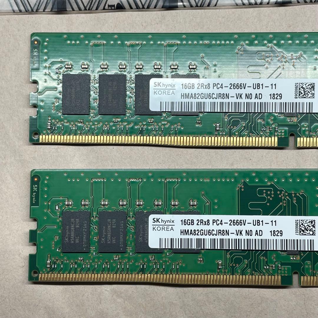 f*h様 SK hynix 32GB DDR4 2666MHz メモリ 16GB