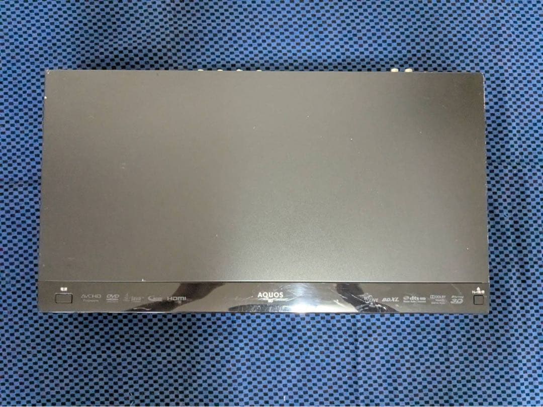 SHARP ブルーレイレコーダー リモコン付き 2TB