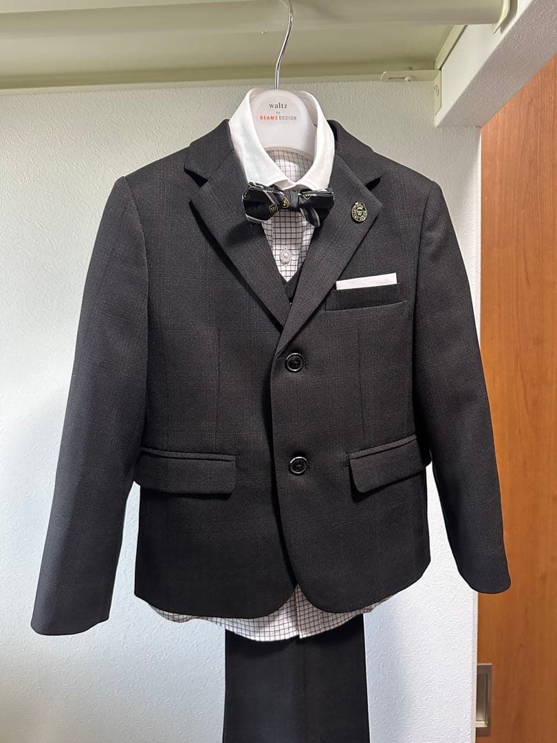 welz by beamsデザイン⭐︎フォーマルスーツ ボウタイ付き 120cm