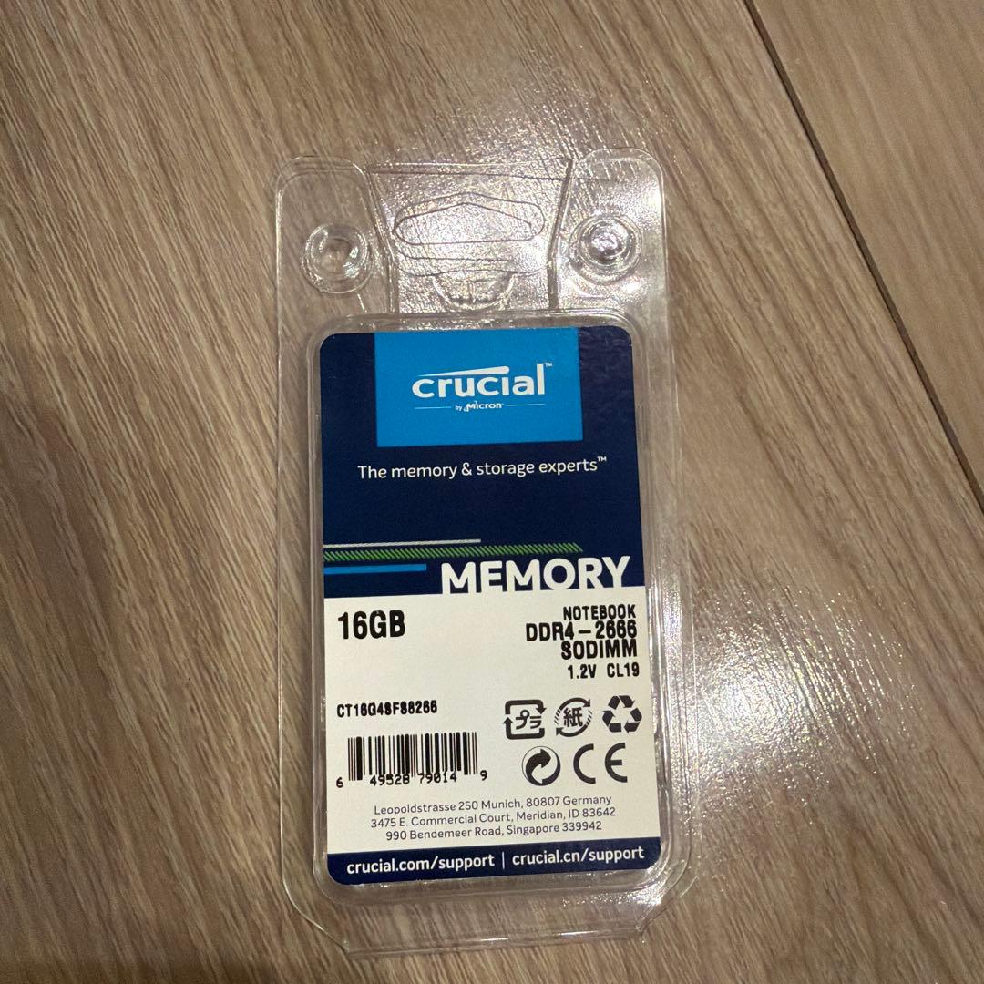 美品　Crucial DDR4 SO-DIMM 2666MHz 16G