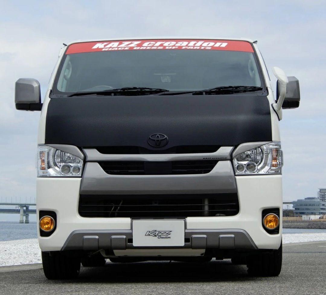 200系ハイエース4-8型バッドフェイスアイライン　　パールホワイト塗装済み