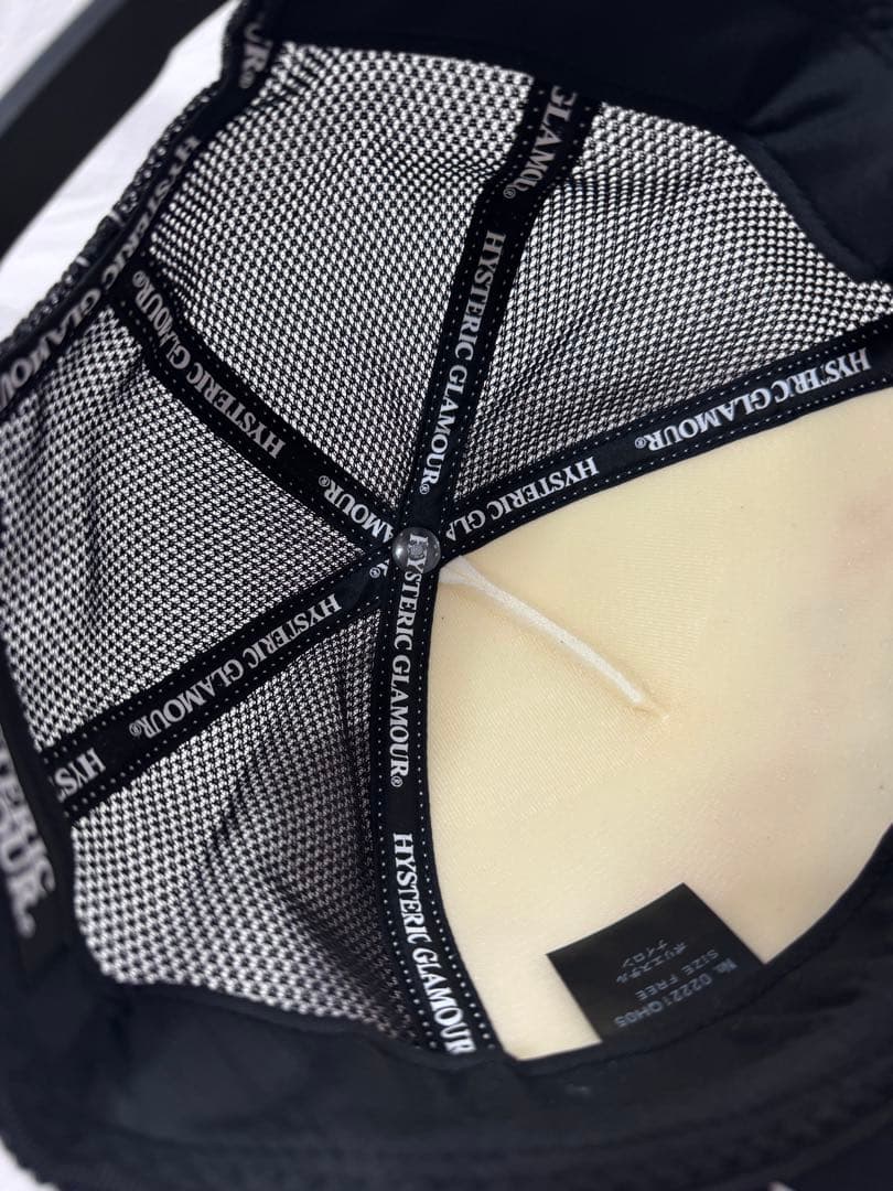 HYSTERIC GLAMOUR Speedster メッシュキャップ ブラック