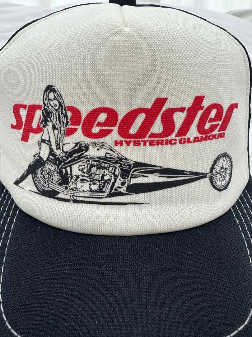 HYSTERIC GLAMOUR Speedster メッシュキャップ ブラック