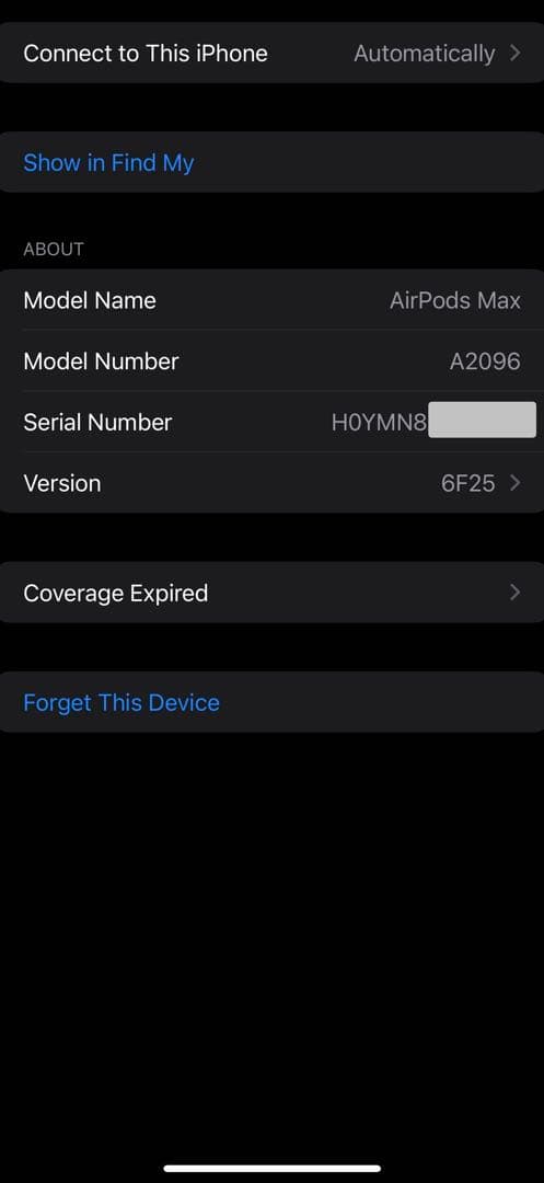 AirPods Max シルバー　第一世代