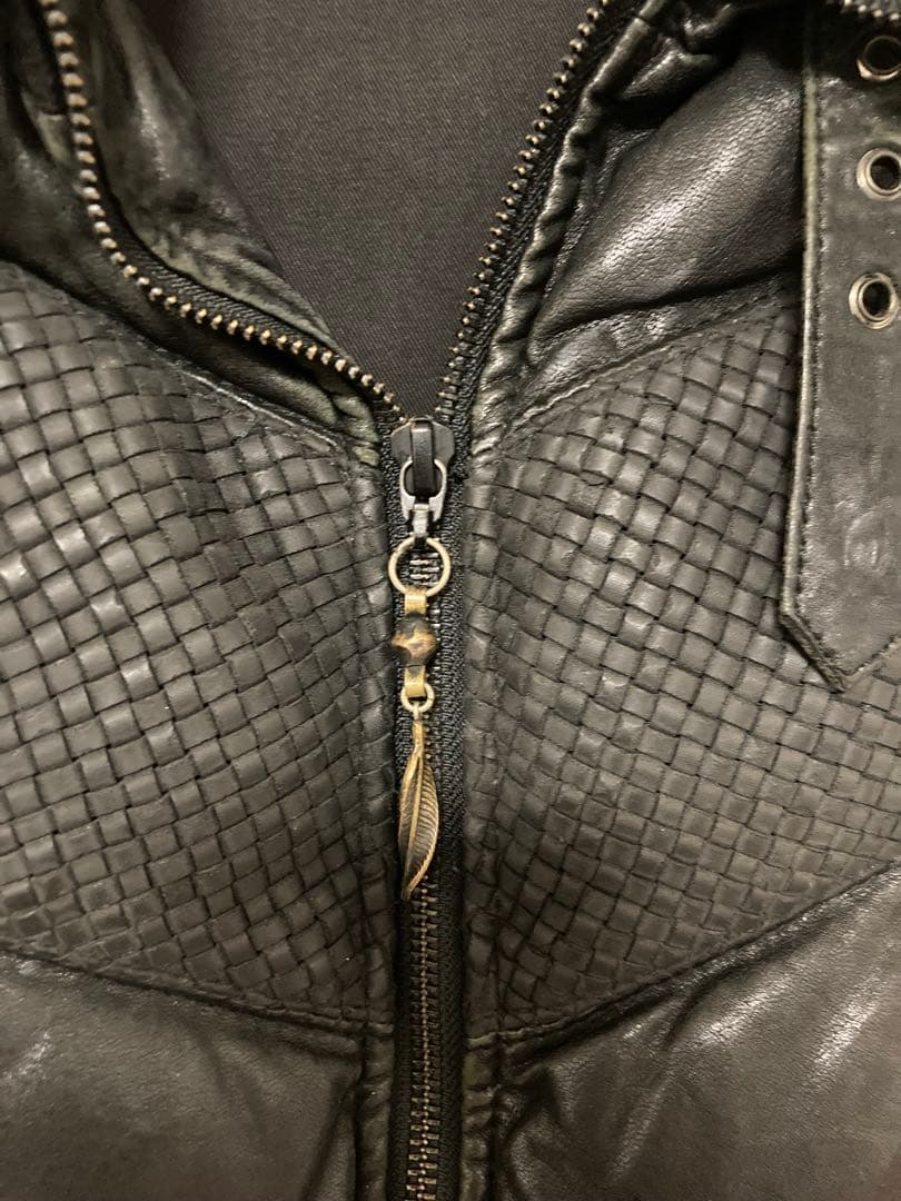 14th Addiction ダウンベスト　ロイヤルフラッシュ