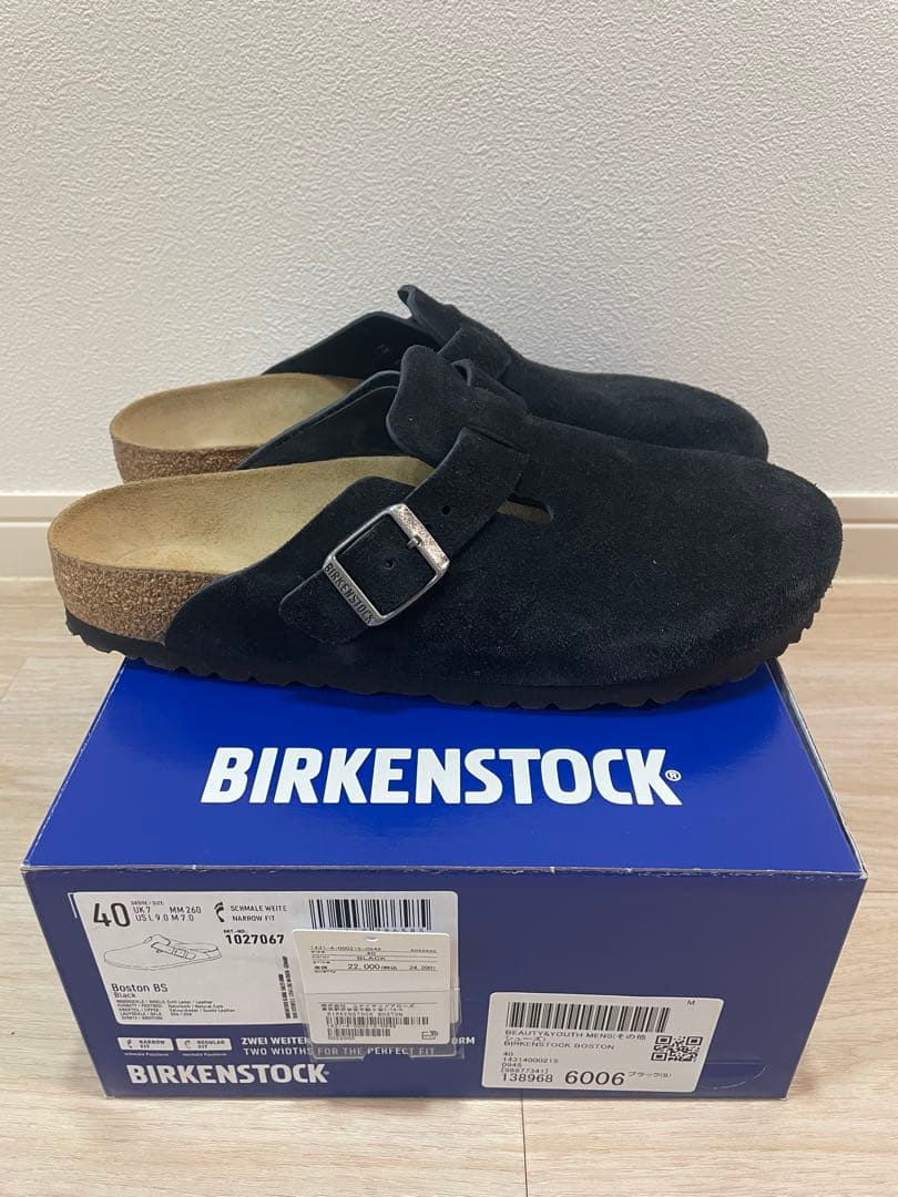 BNRFTBLさま専用 BIRKENSTOCK ボストン　ブラック　40