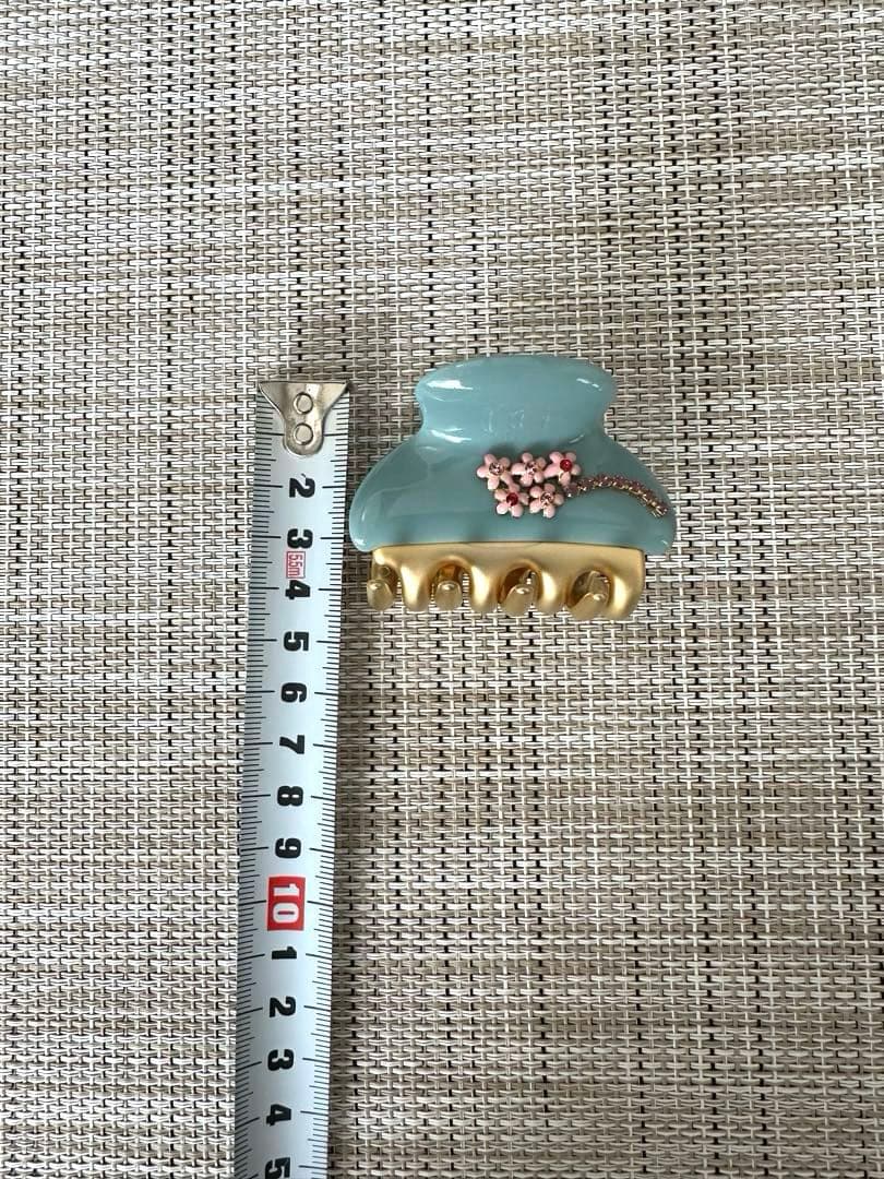 acca アッカ　ヘアクリップ　グランデサイズ　 ブルー　Gサイズ　美品