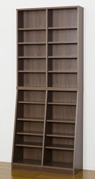 ★２台購入分　大容量　ホームシェルフ　W75　本棚　稼働棚　ＣＤ　ＤＶＤ　収納棚