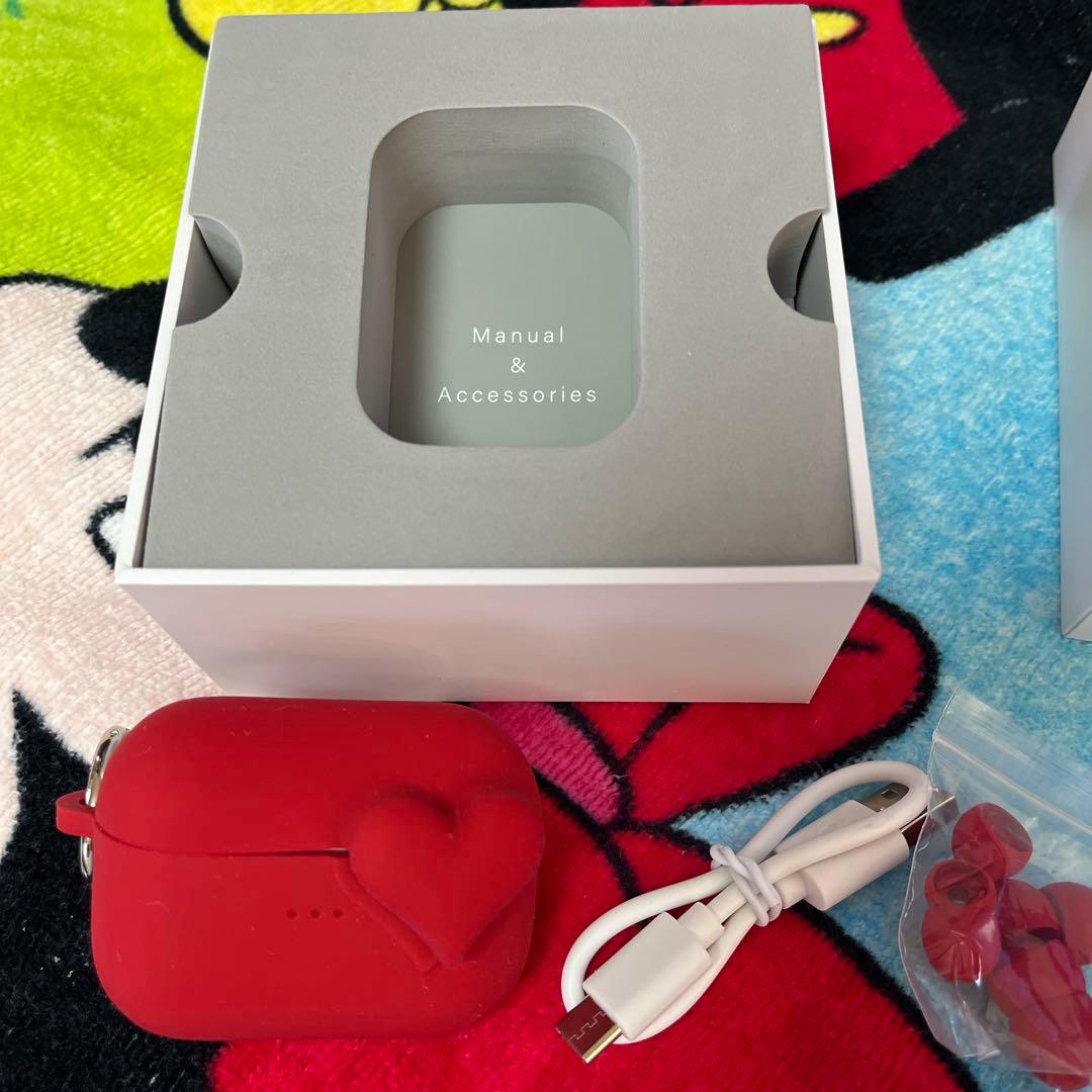 HeartBuds Pro レッドワイヤレスイヤフォン 限定品1年間の保証付き❣️
