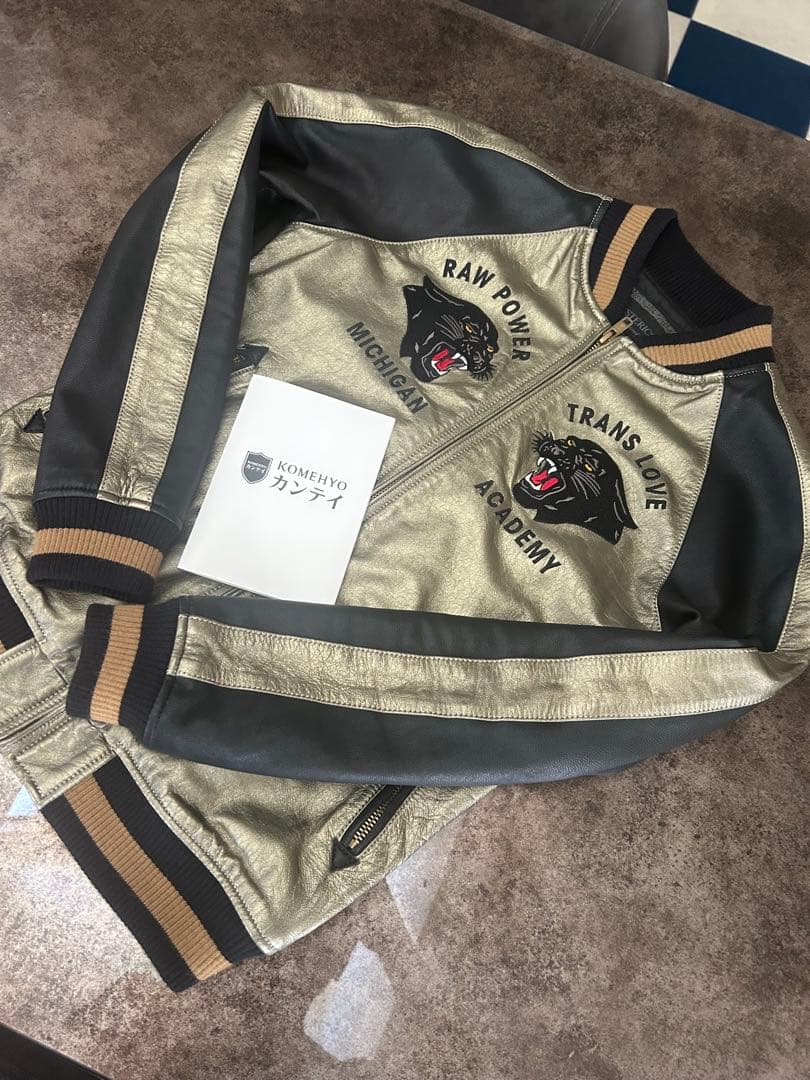 HYSTERIC GLAMOUR 【即完】【美品Ｓサイズ】 山羊革スカジャン刺繍