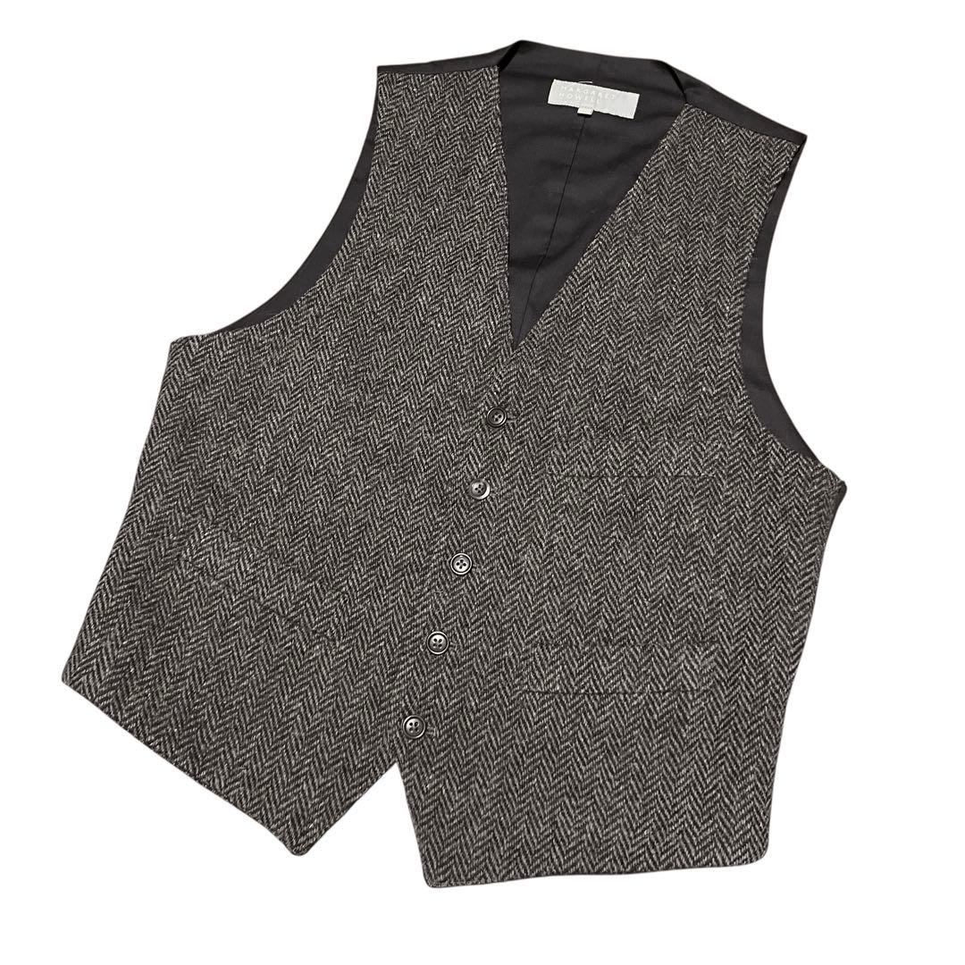ウエっと 美品 マーガレットハウエル ハリスツイード ジレ　ベスト L