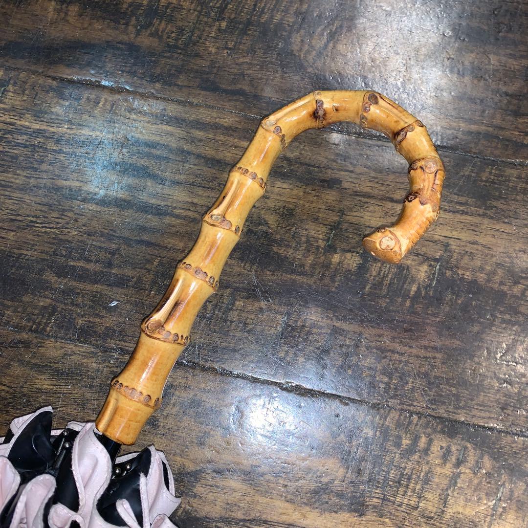 芦屋ロサブラン 日傘 フリル ピンク×ブラック Rose Blanc