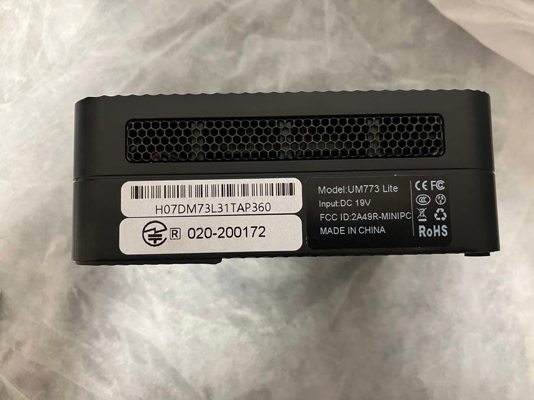 ミニPC MINISFORUM UM773 Lite RAM32GB SSD1TB