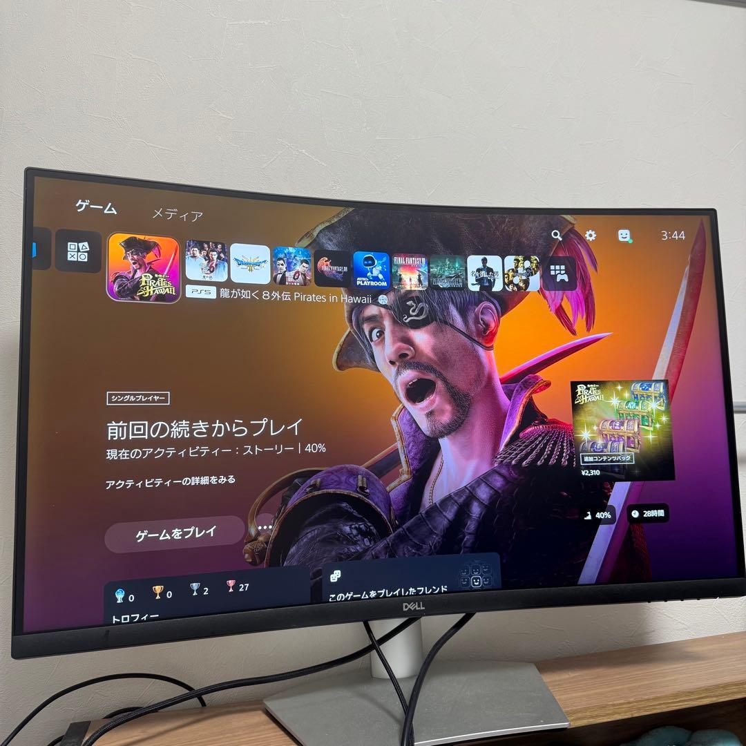 DELL モニター S3221QS 31.5インチ 4K 曲面ディスプレイ