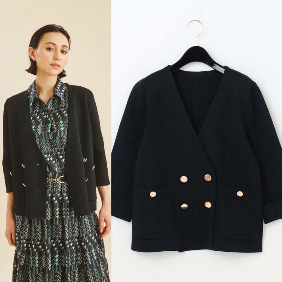 グレースコンチネンタル　ミラノリブダブルジャケット　36 未使用