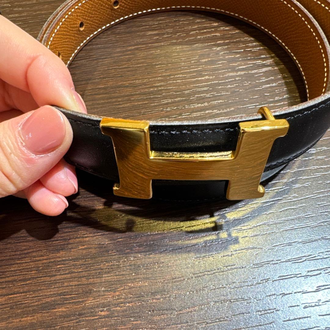 Hermès コンスタンスミニベルト ブラック/ブラウン リバーシブル エルメス