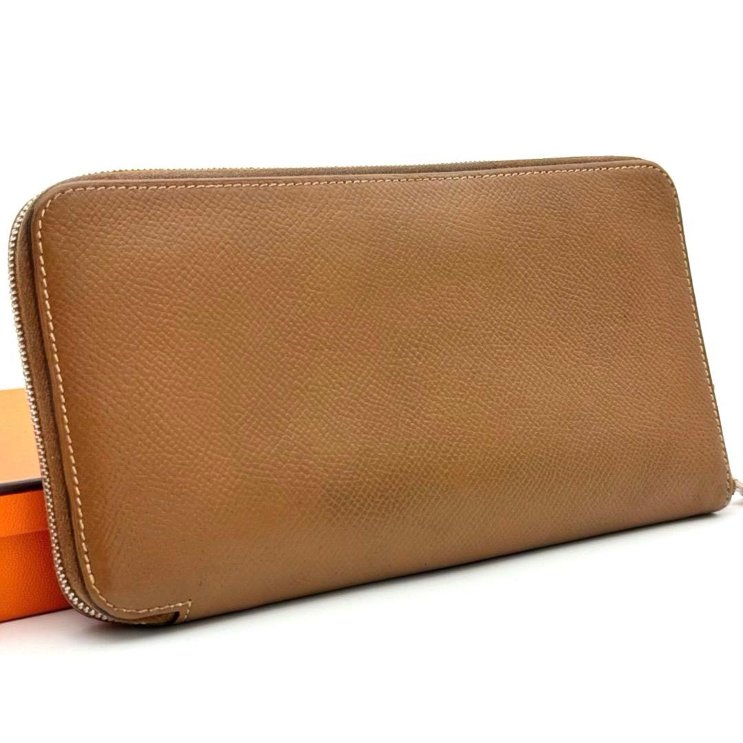 【虎柄】エルメス HERMES 長財布 アザップ ロング シルクイン ブラウン