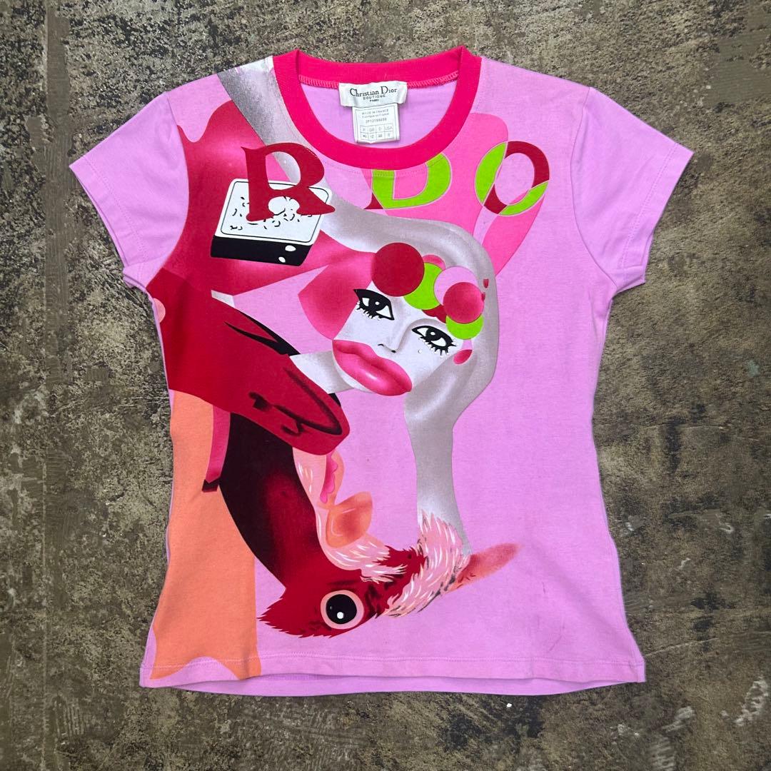 Christian Dior アートプリント Tシャツ 40