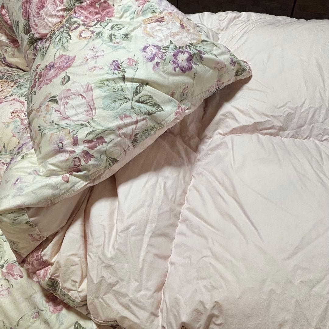 ロマンス小杉　ハンガリーホワイトグースダウン95% シングル　羽毛掛け布団