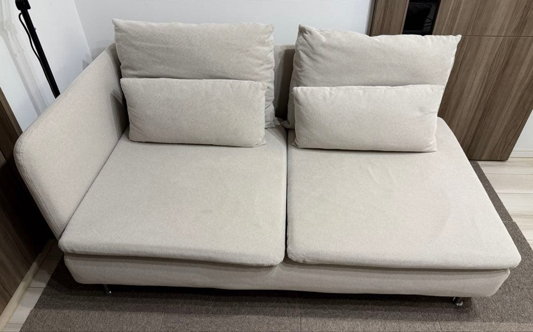 【送料込】IKEA ソーデルハムン ライトベージュ 3人掛けコンパクトソファ