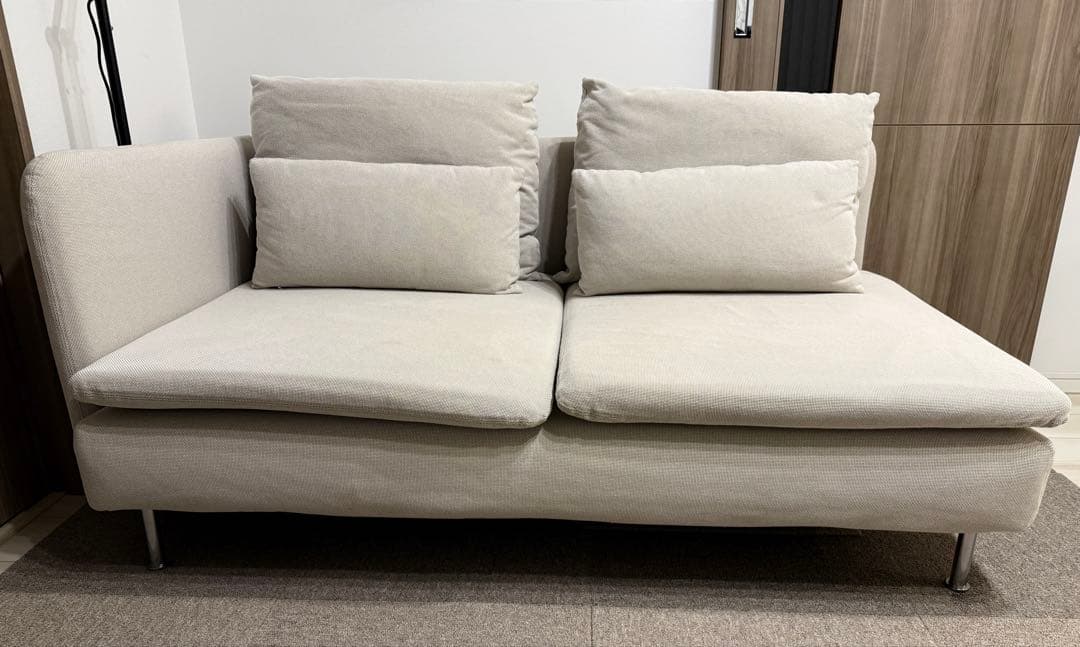 【送料込】IKEA ソーデルハムン ライトベージュ 3人掛けコンパクトソファ