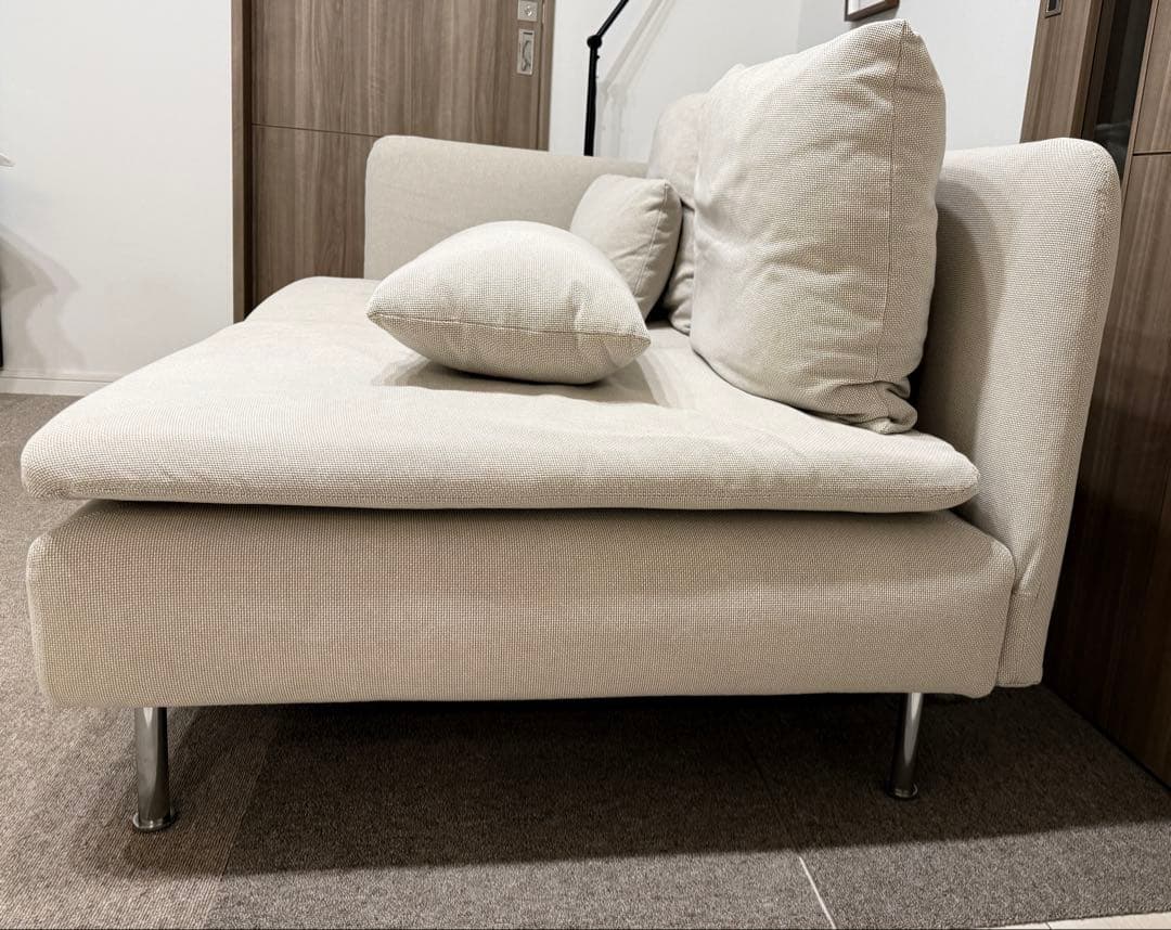 【送料込】IKEA ソーデルハムン ライトベージュ 3人掛けコンパクトソファ