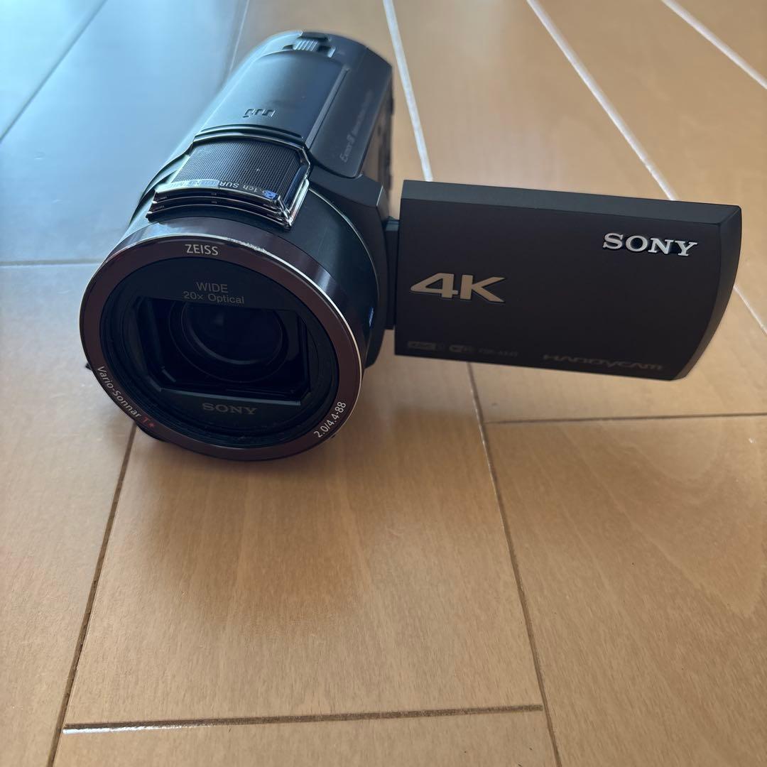 あんこSONY FDR-AX45 4Kビデオカメラ本体 バッテリー付き