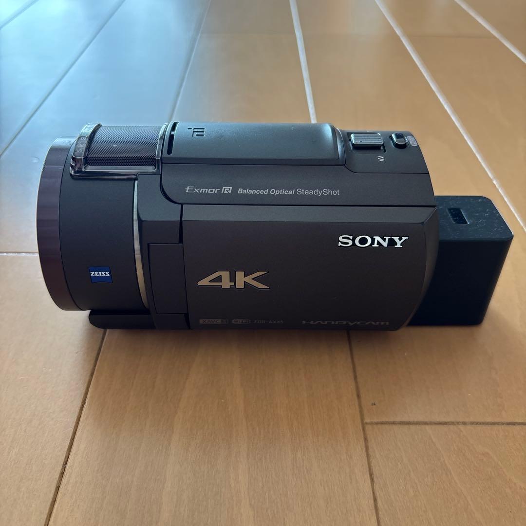 あんこSONY FDR-AX45 4Kビデオカメラ本体 バッテリー付き