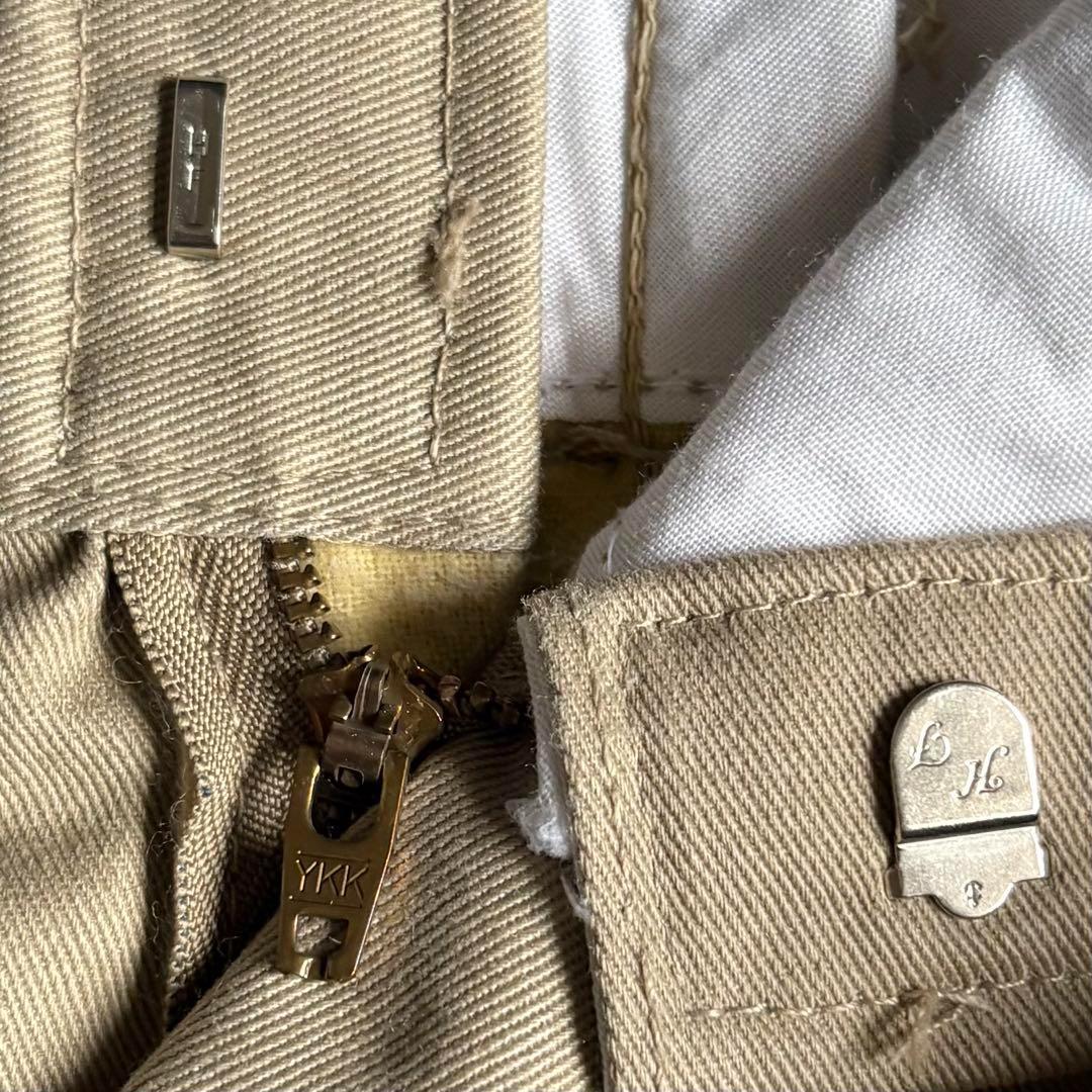 【80s Dickies】ワークパンツ　チビタグ　裏地付き　股ガゼット　usa製