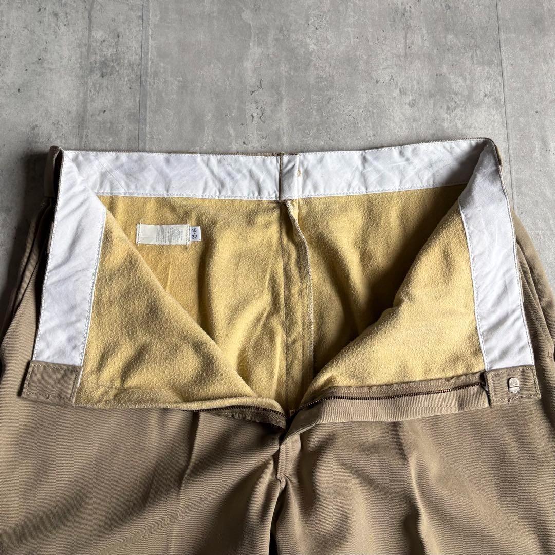 【80s Dickies】ワークパンツ　チビタグ　裏地付き　股ガゼット　usa製