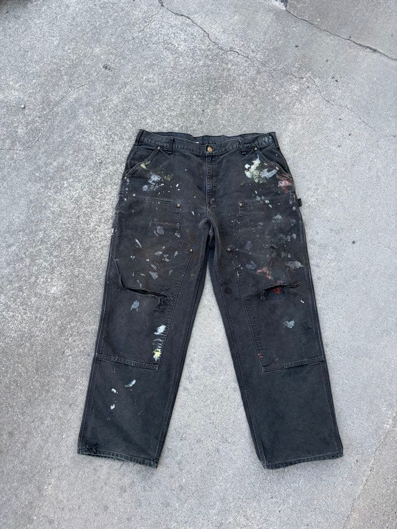 カーハート　ダブルニー　ブラック　w40